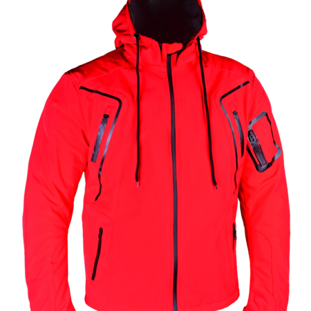 Pielini Motorradjacke Rot Vorderansicht
