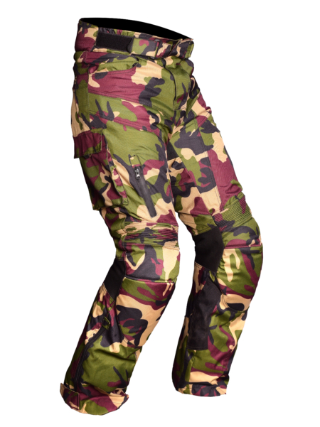 Pielini Motorradhose Herren Camouflage Vorderseite, wasserdicht, Protektoren