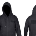 Security Hoodie Schwarz Vorderansicht