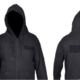 Security Hoodie Schwarz Vorderansicht