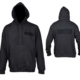 Security Hoodie Schwarz Vorderansicht