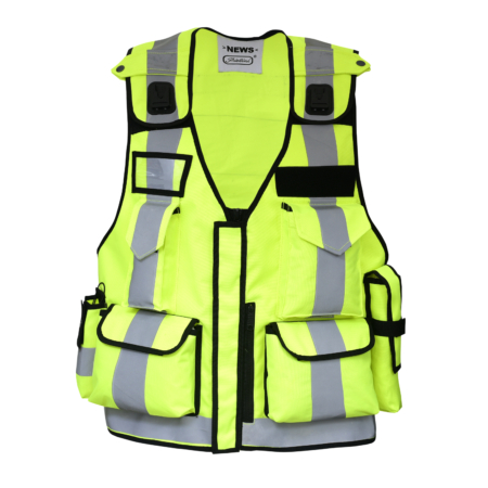 Pielini Sicherheitsweste 401 Gelb Vorderseite, reflektierend, seitlich erweiterbar