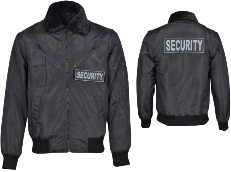 Pilotenjacke Sicherheitsjacke Pielini Herren Schwarz 4in1 Vorderseite