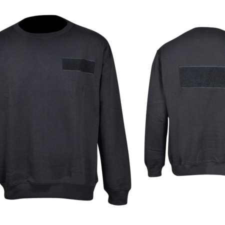 Rundhals Sweater Security Pielini Herren Schwarz Vorderseite