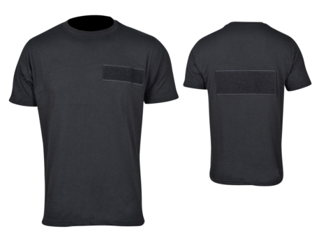 Pielini Sicherheitsshirt Herren Schwarz Rundhals Vorderseite