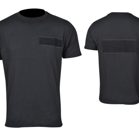 Pielini Sicherheitsshirt Herren Schwarz Rundhals Vorderseite