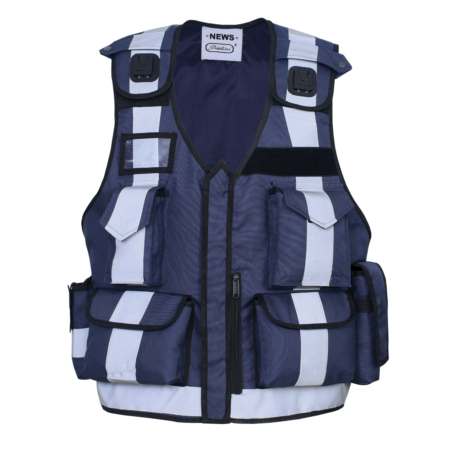 Pielini Sicherheitsweste 402 Blau Vorderseite, reflektierend, seitlich erweiterbar