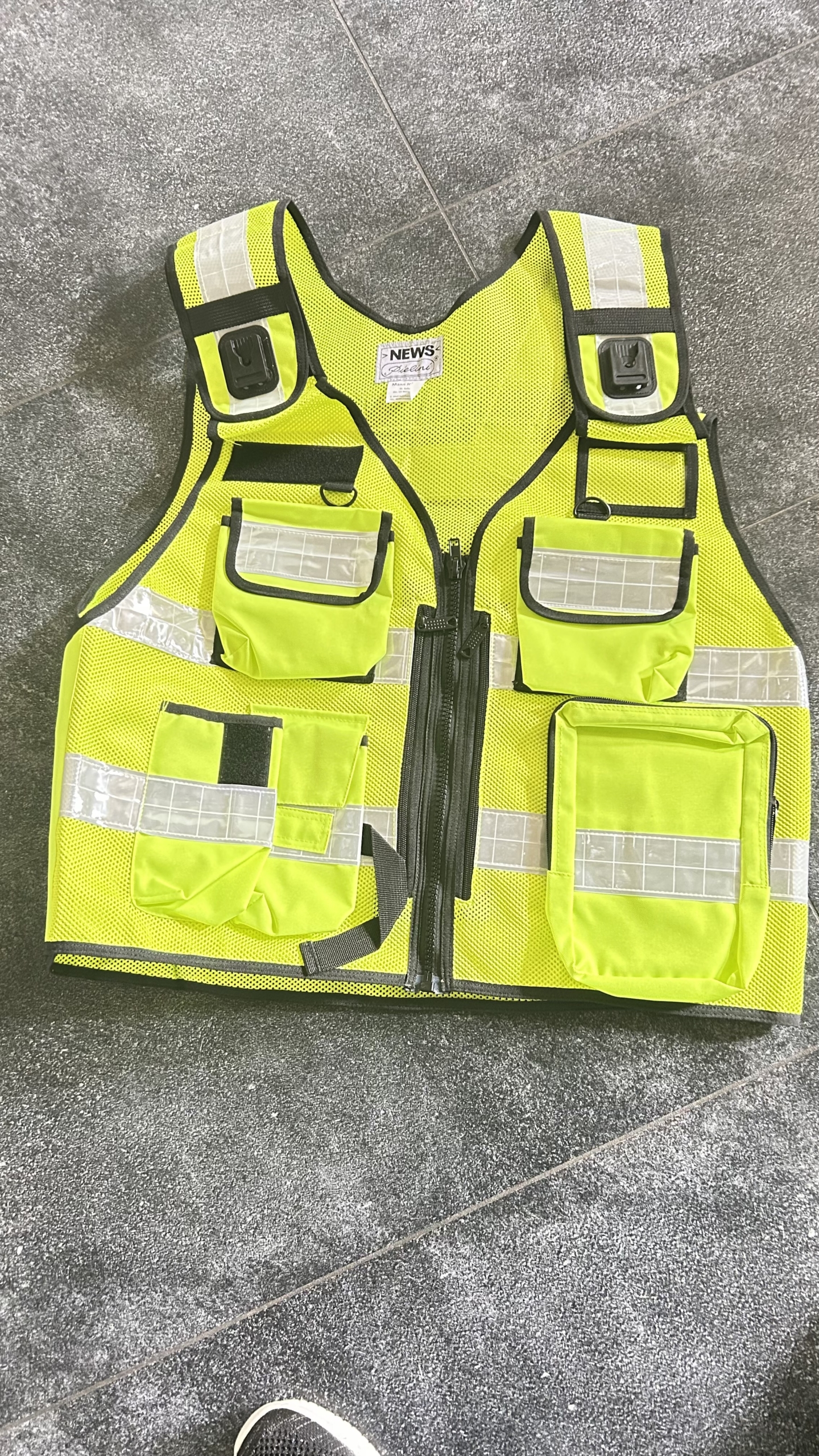 Pielini Sicherheitsweste 213 Gelb – Reflektierende Signalweste für Herren & Damen